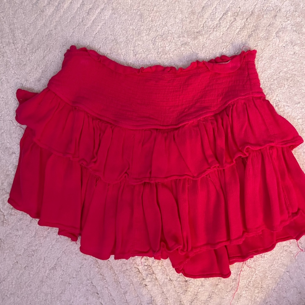 Hot pink skirt